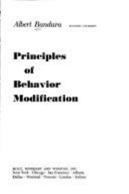 Principles of behavior modification.