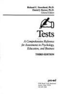 Tests : a comprehensive reference for assessments in psychology, education, and business