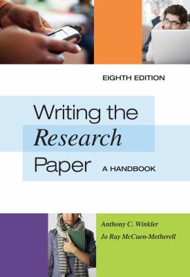 Writing the research paper : a handbook