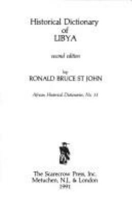 HISTORICAL DICTIONARY OF LIBYA