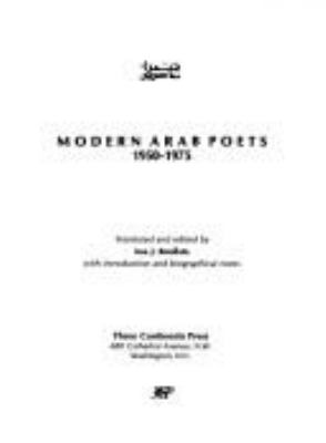 MODERN ARAB POETS, 1950-1975