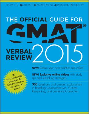 The official guide for GMAT verbal review 2015