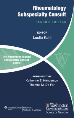 The Washington manual rheumatology subspecialty consult.