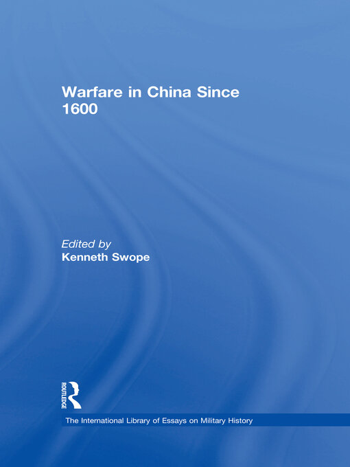 Warfare in China Since 1600