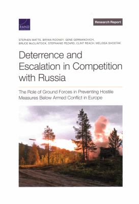 Deterrence and Escalation in Competition with Russia : the Role of Ground Forces in Preventing Hostile Measures Below Armed Conflict in Europe