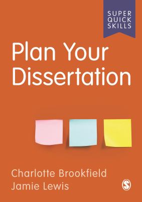 Plan your dissertation