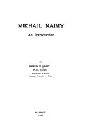 Mikhail Naimy; : an introduction,