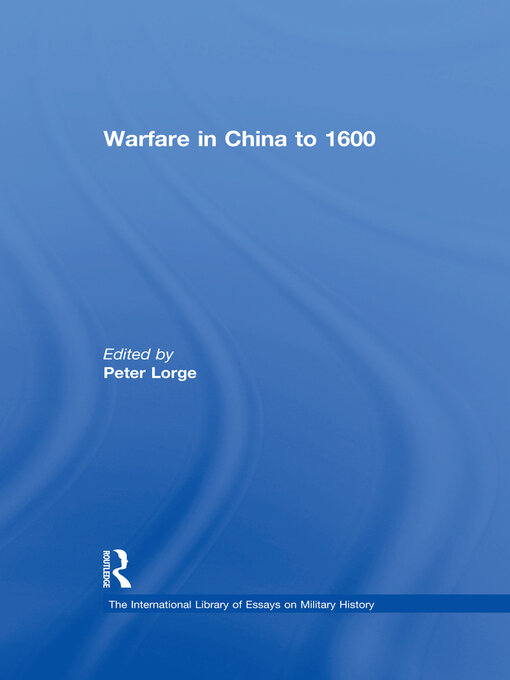 Warfare in China to 1600