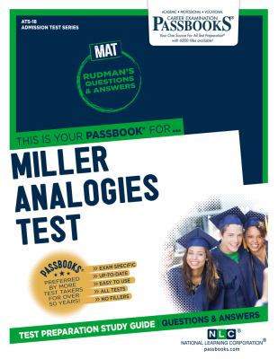 This is your passbook for ... Miller Analogies Test