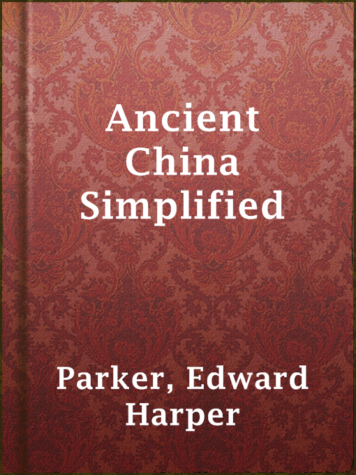 Ancient China Simplified