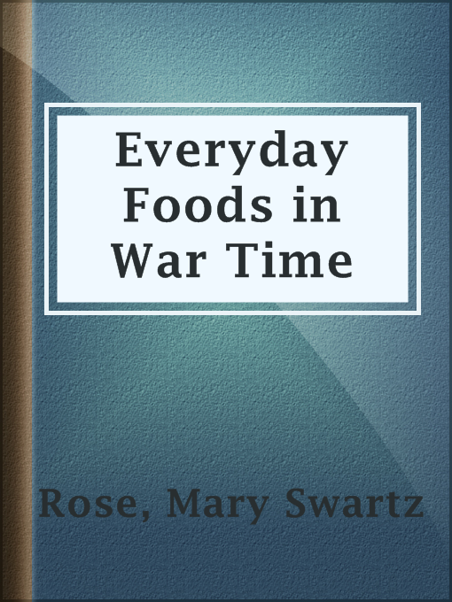 Everyday Foods in War Time