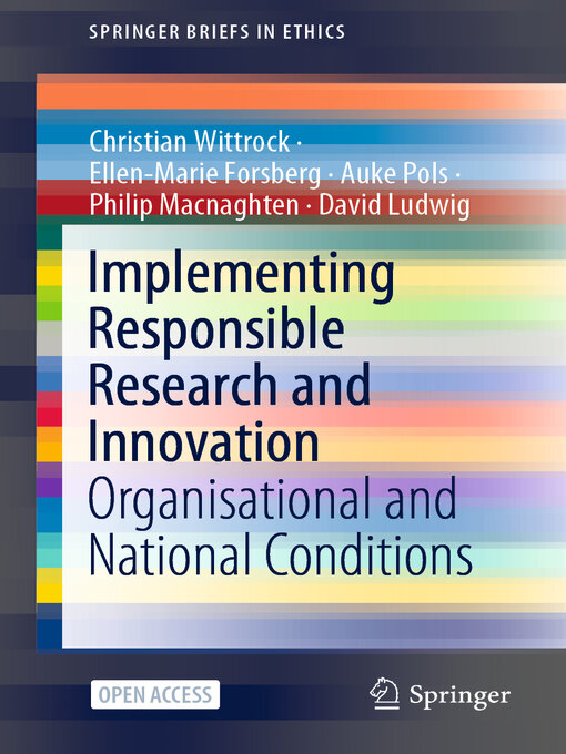 Implementing Responsible Research and Innovation : Organisational and National Conditions