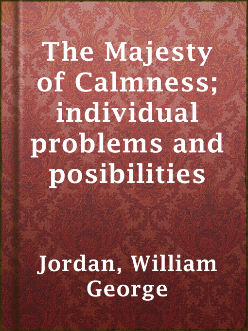 The Majesty of Calmness; individual problems and posibilities