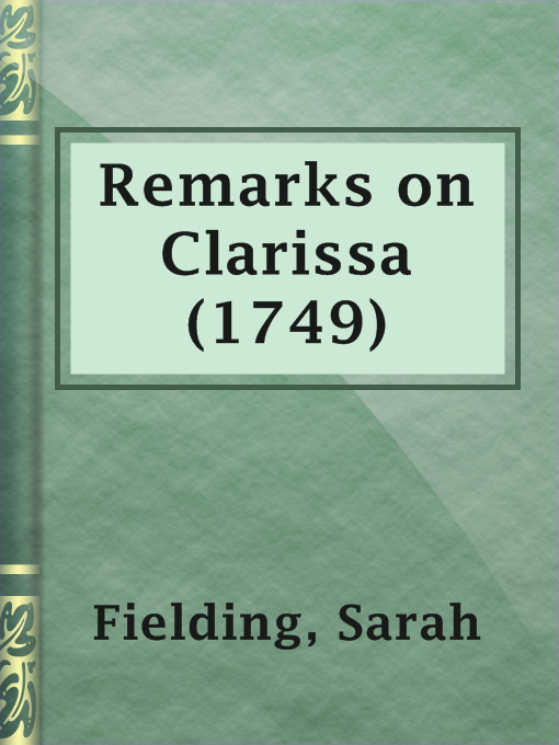 Remarks on Clarissa (1749)