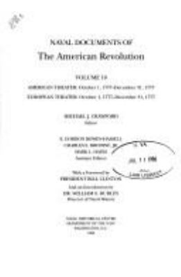 Naval documents of the American Revolution.