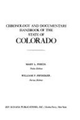 Chronology and documentary handbook of the State of Colorado.