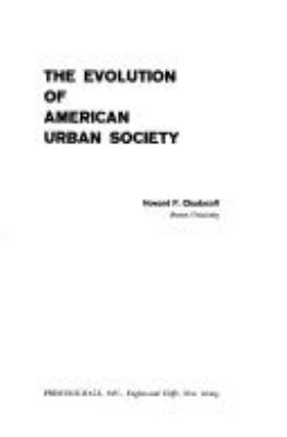 The evolution of American urban society