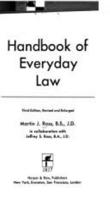 Handbook of everyday law.