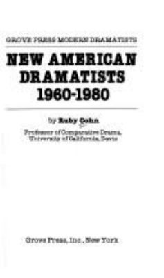New American dramatists, 1960-1980