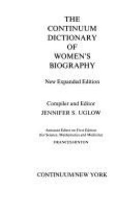 The Continuum dictionary of women's biography