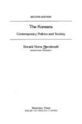 The Koreans : contemporary politics and society