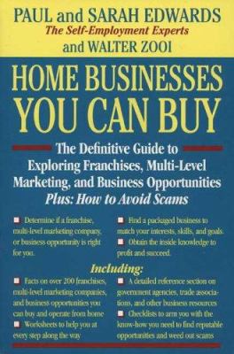 Home businesses you can buy : the definitive guide to exploring franchises, multi-level marketing and business opportunities : how to avoid scams