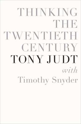 Thinking the twentieth century