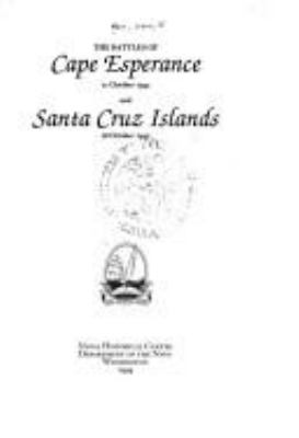 The battles of Cape Esperance, 11 October 1942 and Santa Cruz Islands, 26 October 1942