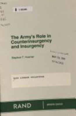 The Army's role in counterinsurgency and insurgency