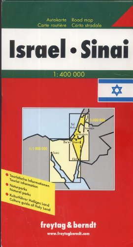 Israel, Sinai 1:400 000 road map : culture guide of Holy Land