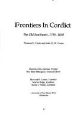 Frontiers in conflict : the Old Southwest, 1795-1830