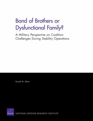 Band of brothers or dysfunctional family? : a military perspective on coalition challenges during stability operations