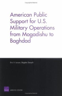 American public support for U.S. military operations from Mogadishu to Baghdad