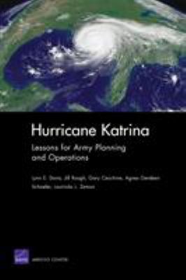 Hurricane Katrina : lessons for army planning and operations