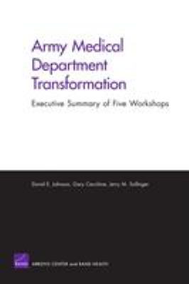 Army Medical Department transformation : executive summary of five workshops