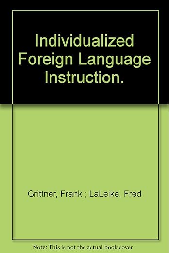 Individualized foreign language instruction