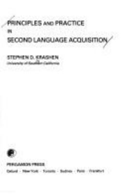 Principles and practice in second language acquisition