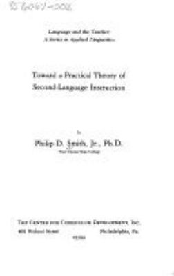 Toward a practical theory of second-language instruction