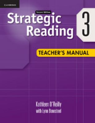 Strategic reading 3 teacher's manual.