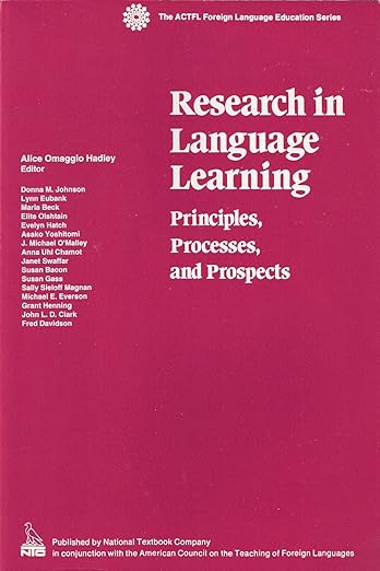 Research in language learning : principles, processes, and prospects