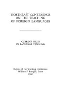 Current issues in language teaching