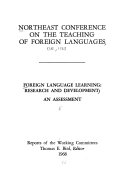 Foreign language learning ; research and development : an assessment