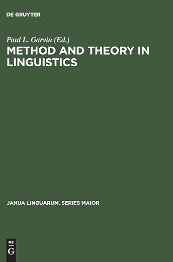 Method and theory in linguistics