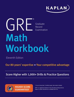 GRE math workbook.