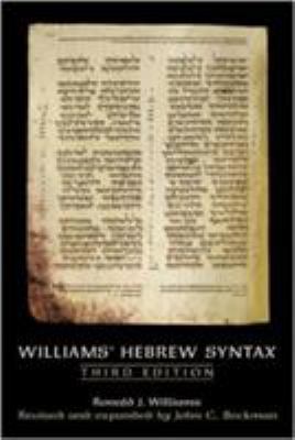 Williams' Hebrew syntax