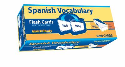 Spanish vocabulary flash cards.