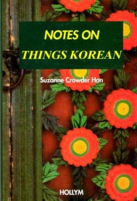 Notes on things Korean