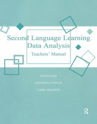 Second language learning data analysis :  teacher manual