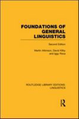 Foundations of general linguistics