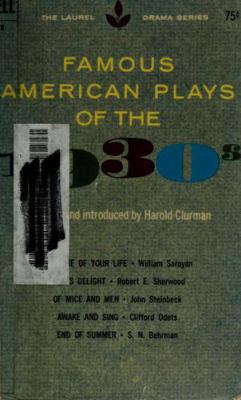Famous American plays of the 1930s
